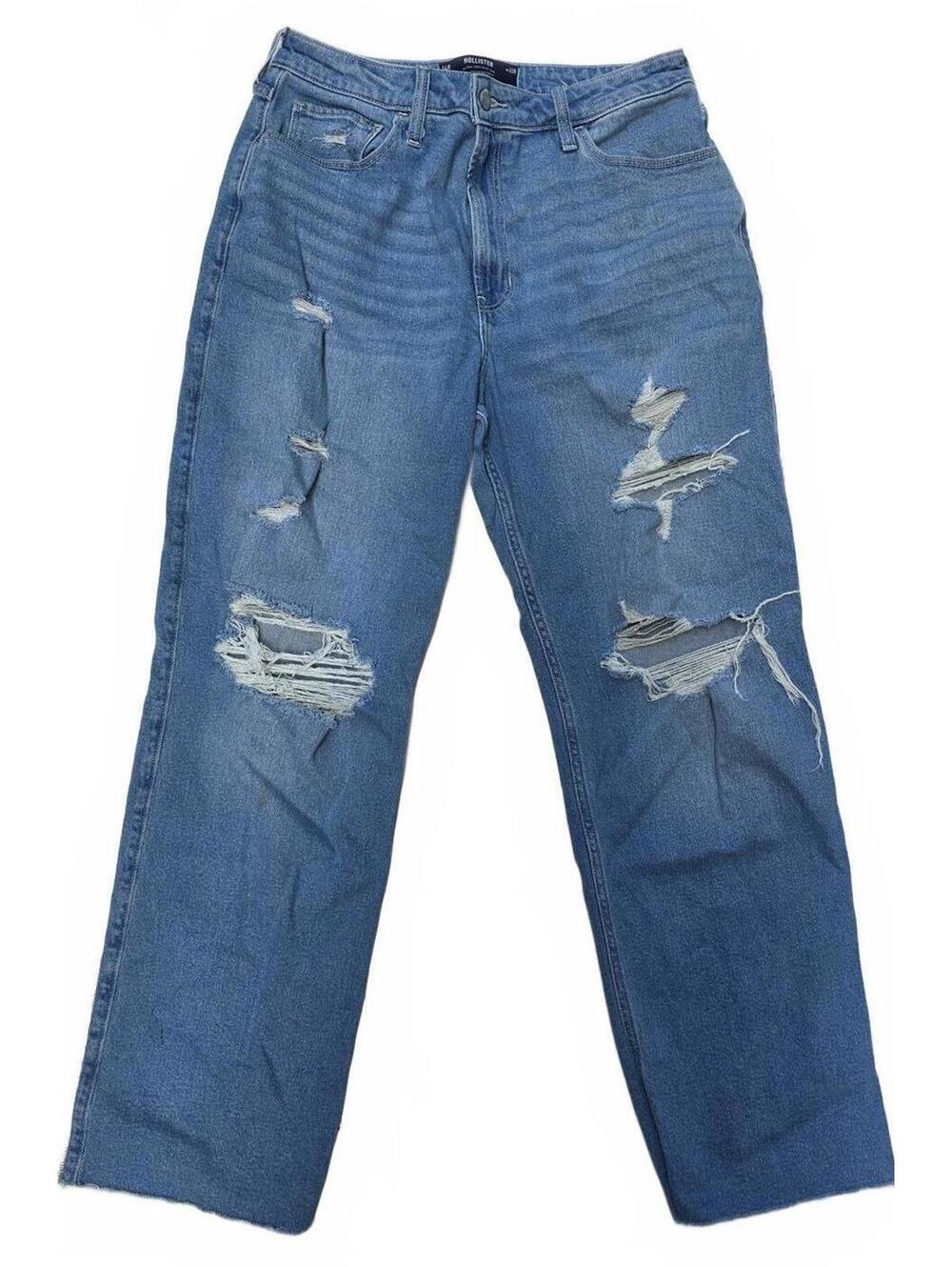 Hollister Women's  Ultra High-Rise Dad Jeans Vintage Stretched Waist 32 R